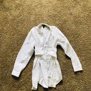 Corset button up dress